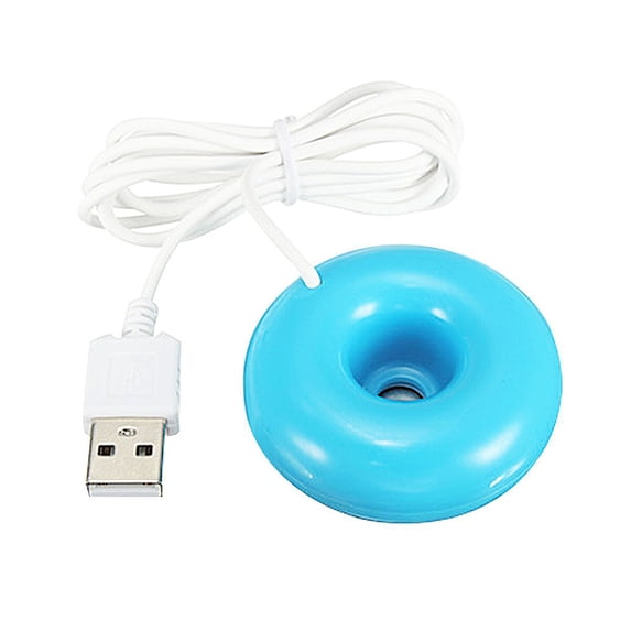 USB Mini Creative Humidifier Home Bedroom Office Mute Donut Small Air Humidifier Small And Easy To Carry (blue)