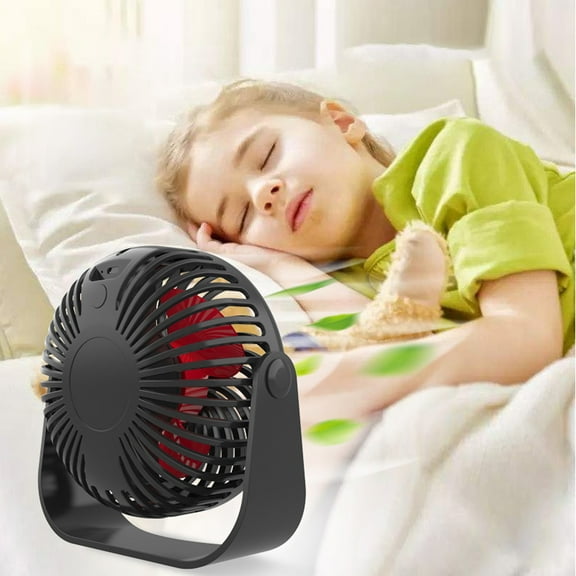 USB Mini Desk Fan,Portable Rechargeable Small Fan,Quiet Turbine Blade,3-Speed Adjustable,Mute Cooling Fan For Office Home Student Dormitory Car Travel Holiday Gifts