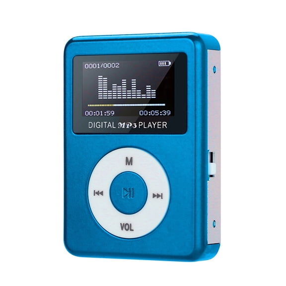 USB Mini MP3 Player with LCD Screen, Portable HiFi Music Player, MP3 Player Wireless, Supports 32GB, Compact Design for Speaker, FM, Voice Recorder, Long Last Battery