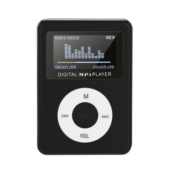 USB Mini MP3 Player with LCD Screen, Portable Digital Music Player Support 32GB, 2.36x1.57 in