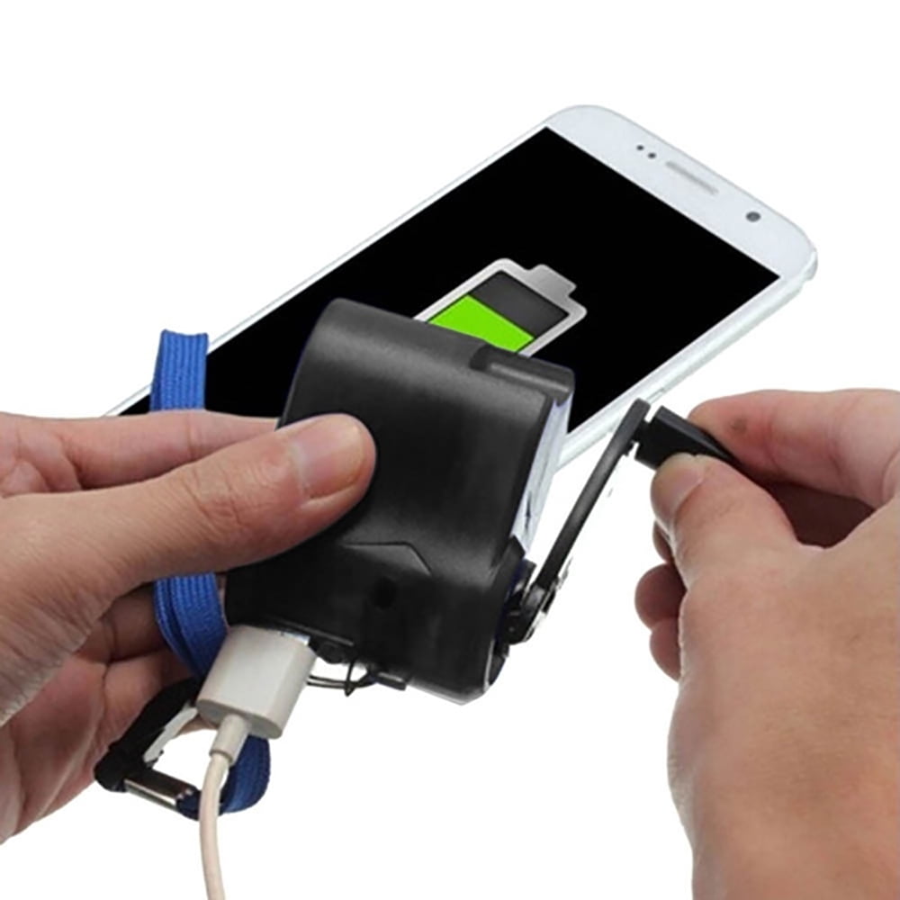 USB Mobile Handheld Hand-Powered Generator Emergency Dynamo Compact Charger Phone Charger
