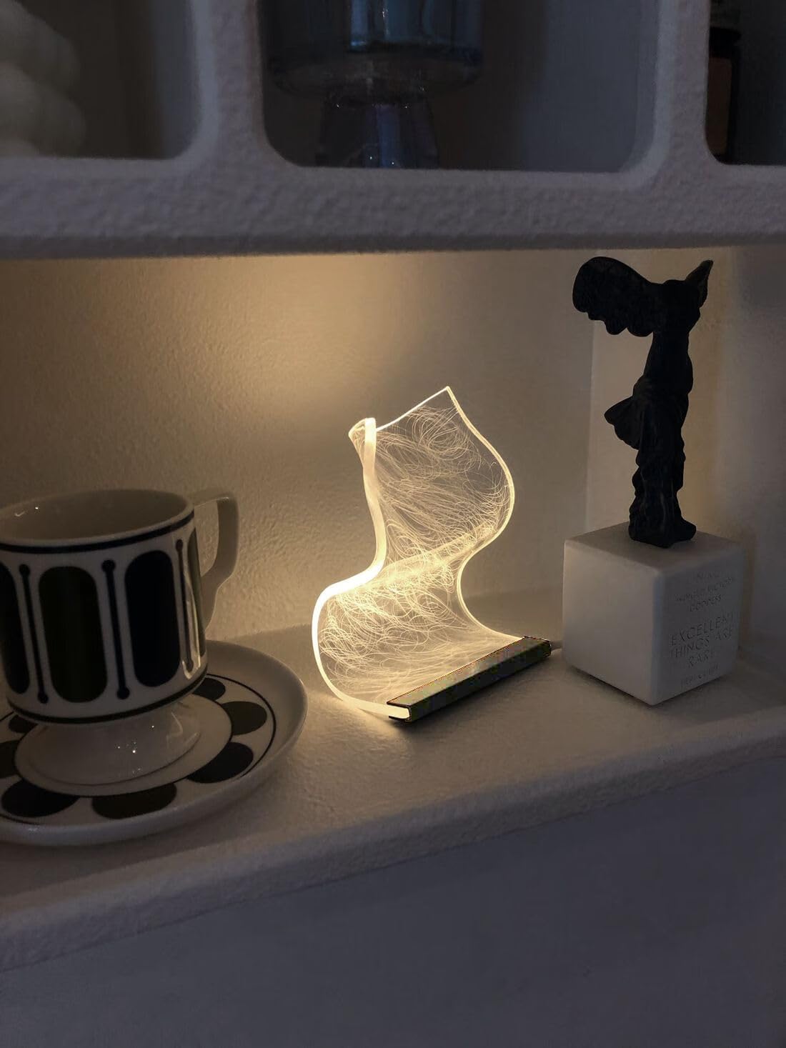 [USB] Modern Curved LED Desk Lamp | Futuristic Ambient Lighting for ...