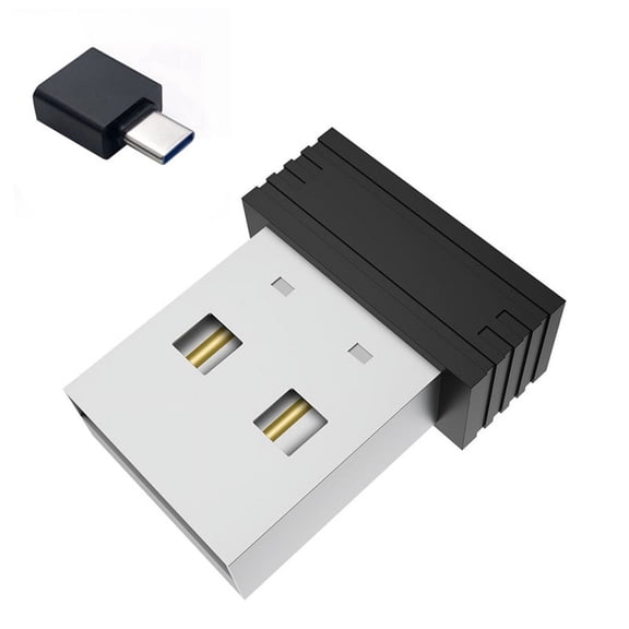 USB Mouse Jiggler Undetectable Mouse Mover Automatic Computer Mouse Mover Jiggler with USB C Adapter, Black
