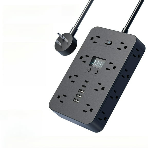 USB Multi-hole PD Fast Charging Power Strip with Double-sided Socket Extension Wiring Board