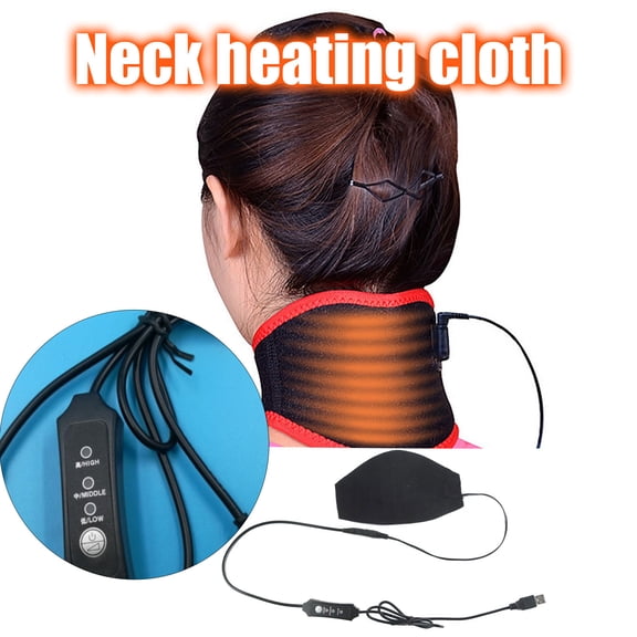 USB Neck Heating Cloth with Three-Speed Temperature Control, Portable Warmth for Outdoor Jackets, Vests and Winter Activities, Adjustable Timer and Thermal Comfort
