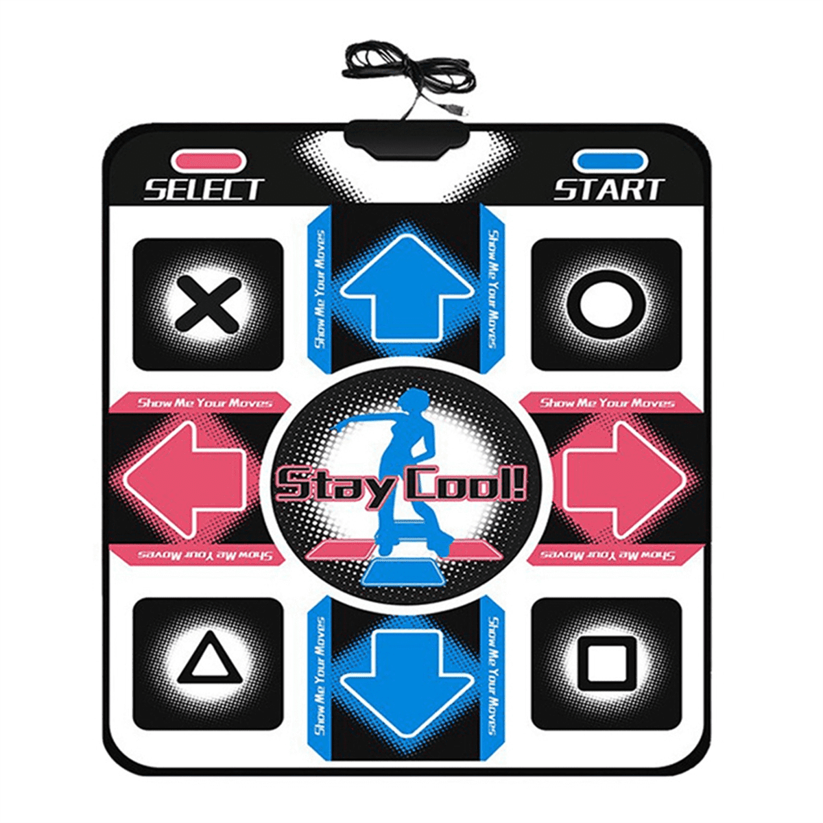 USB Non-Slip Dancing Step Dance Mat Pad Blanket for PC Laptop Computer ...