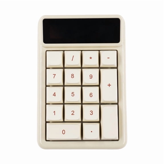 USB Numeric Keypad Mechanical Keyboard 500mAh Energy Saving for Laptops and Desktops, Hot Swappable and Quiet Keypad