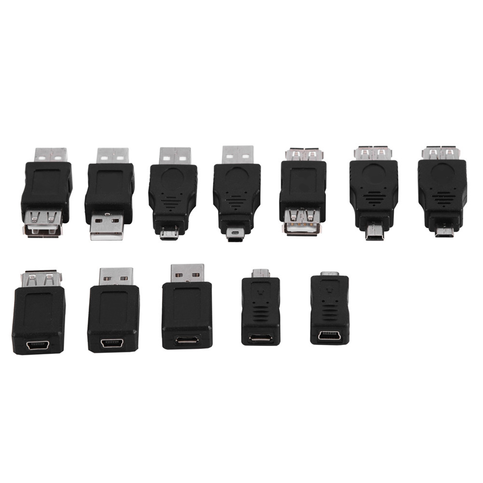 USB OTG Micro Mini USB2.0 Male to Female Adapter, Multiple F/M USB ...