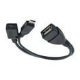 USB OTG Smart Phone Extension Cable With Powered Data Cable For