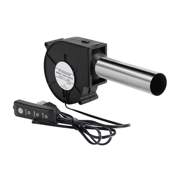 USB Operated Blower With Variable Speed Control Suitable For Stove Camping Featuring 3 Adjustable Speeds Plastic Design