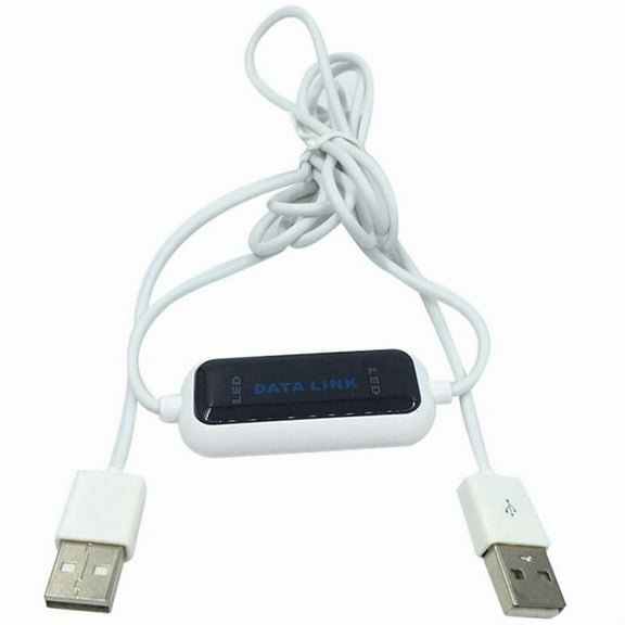 USB PC to PC Online Share Sync Link Net Direct Data File Transfer Bridge LED Cable Easy Copy Between 2 Computer