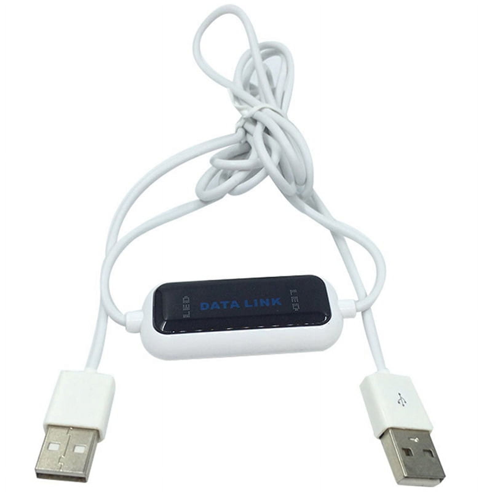 USB PC to PC Sync Link Net Direct Data File Transfer Bridge LED Cable ...