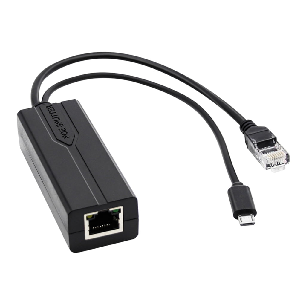 USB POE Splitter Adapter, 48V to 5V Power Converters for Cameras and Networking Devices PoE to