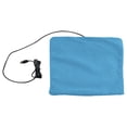 thumbnail image 1 of USB Pet Heating Pad, 10x10 inch Electric Warming Mat with Thermostat, Waterproof Plush Heat Pad for Dog Cat Bed Cage Car Travel, Machine Washable Cover, Blue, 1 of 9