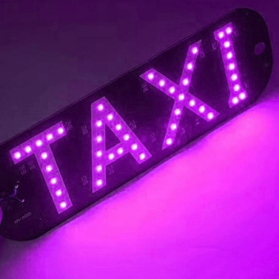 USB Plug LED Light Sign for Car Windshield Taxi Striking Easy Installation