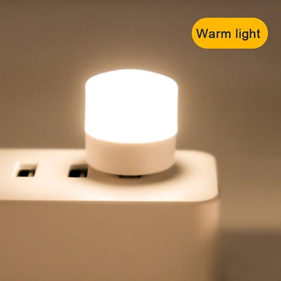 USB Plug Lamp Mini Night Light Computer Mobile Power Charging Small Book Lamps LED Eye Protection Square Reading Light