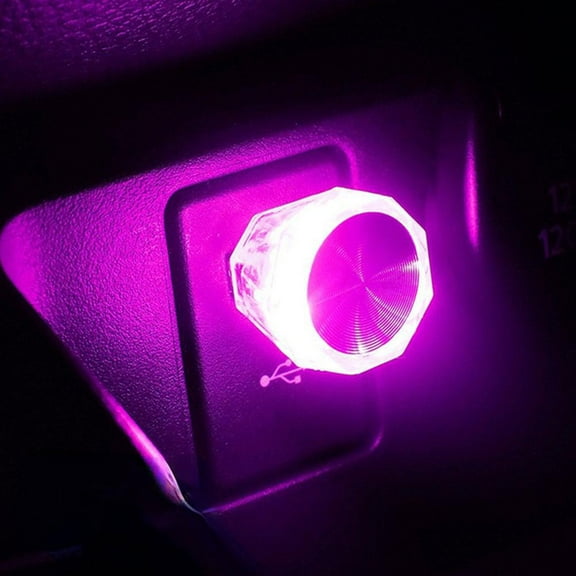 USB Plug Mini LED Colorful Ambient Light for Car Interior and Portable Use