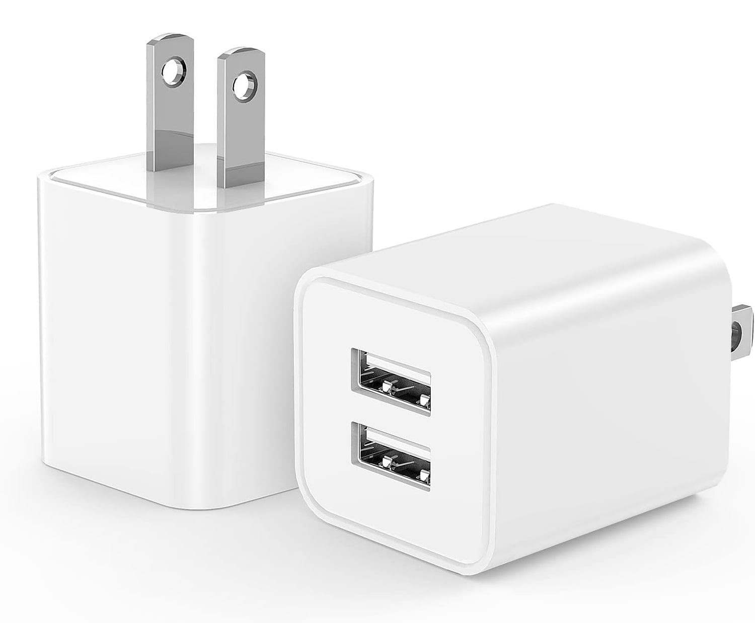 USB Plug, USB Wall Charger 2 Pack, ACE Dual Port USB Electrical Plug
