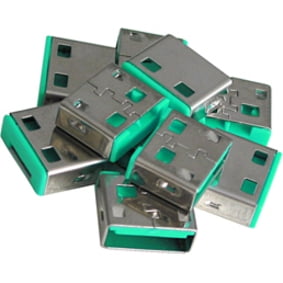 USB Port Blocker (without key) - Pack of 10, Color Code: Green
