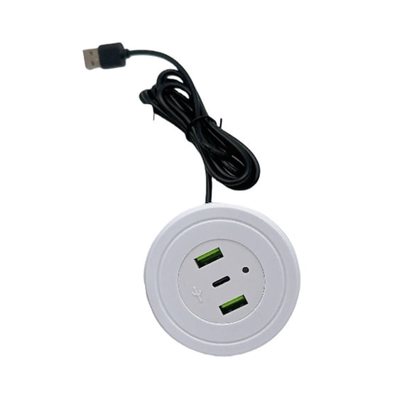 USB Port Desktop Embedded Charging Connector For USB Desk Data Line Splitter Charging Socket for Home