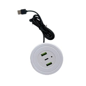 USB Port Desktop Embedded Charging Connector For USB Desk Data Line Splitter Charging Socket for Home