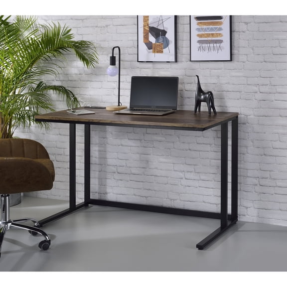 USB Port Included, Open Base Design / Rectangular Desk for Office Use