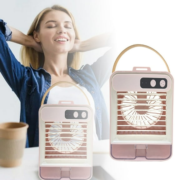 USB Portable Air Cooler Personal Evaporative Unit with Humidifier for Desktop Dormitory Travel