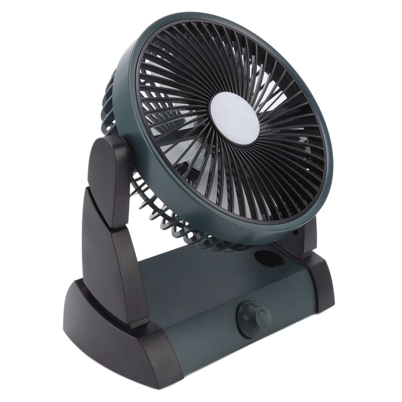 USB Portable Fan, 5 Blades USB Small Desk Fans For Office Dark Green