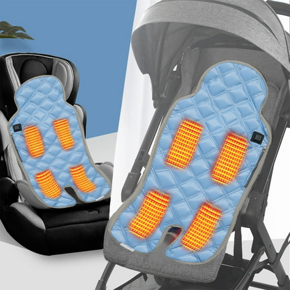 USB Portable Heated Seat Cushion Heated Stadium Seat Cover 3 Mode Adjustable Heated Seat for Outdoors with Back Support Heating Pad for Chair at Work Office Bench