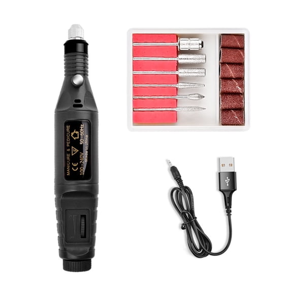 USB Portable Nail Drill Machine For Nails Peeling And Polishing, Nail Polisher Pen-input Nail Drill Kit ,Lightweight and Portable