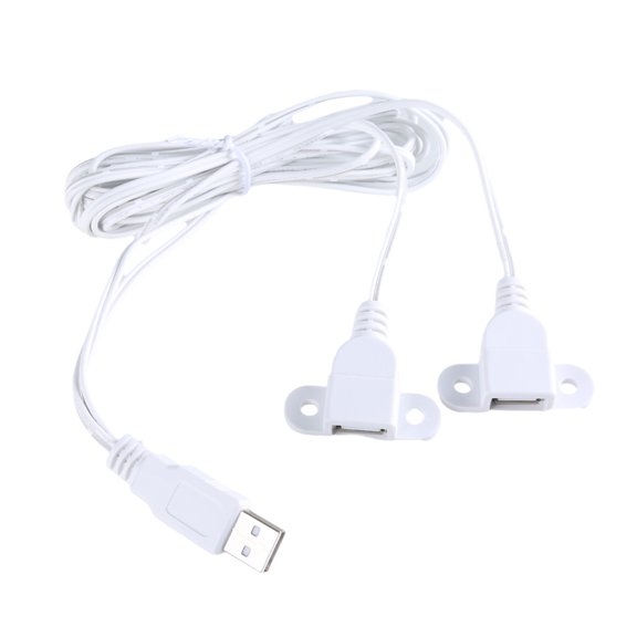 USB Power Cable Male to Female Port 1 to 2 Splitter Extension For Smartphones