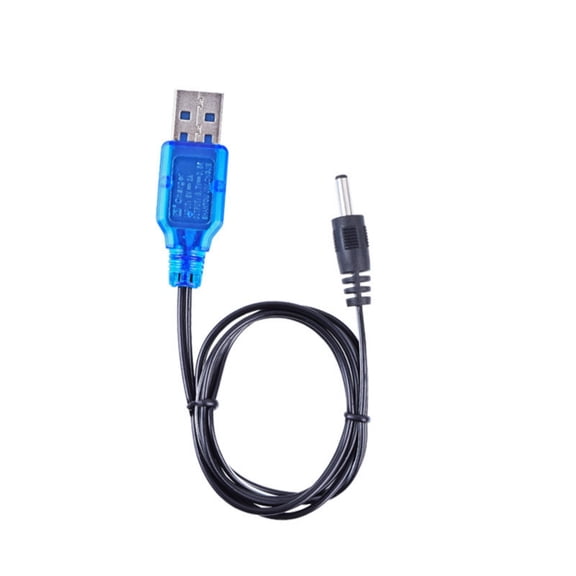 USB Power Cable USB to DC3.7V Power Cord USB to DC3.5mm Cable for Lithium Batteries Charging in Vehicle LED Indicators