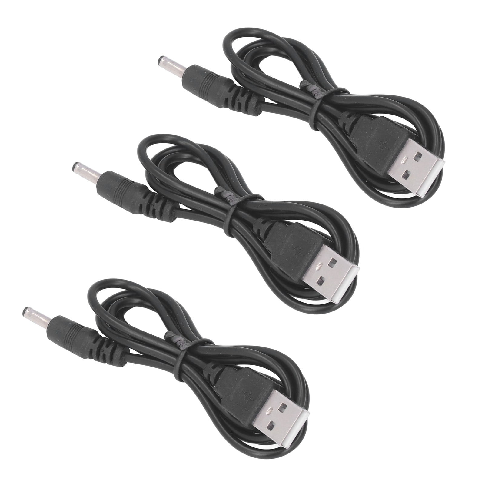 USB Power Cord, Charging Cable 5V 2A 3pcs Wide Compatibility For Fan