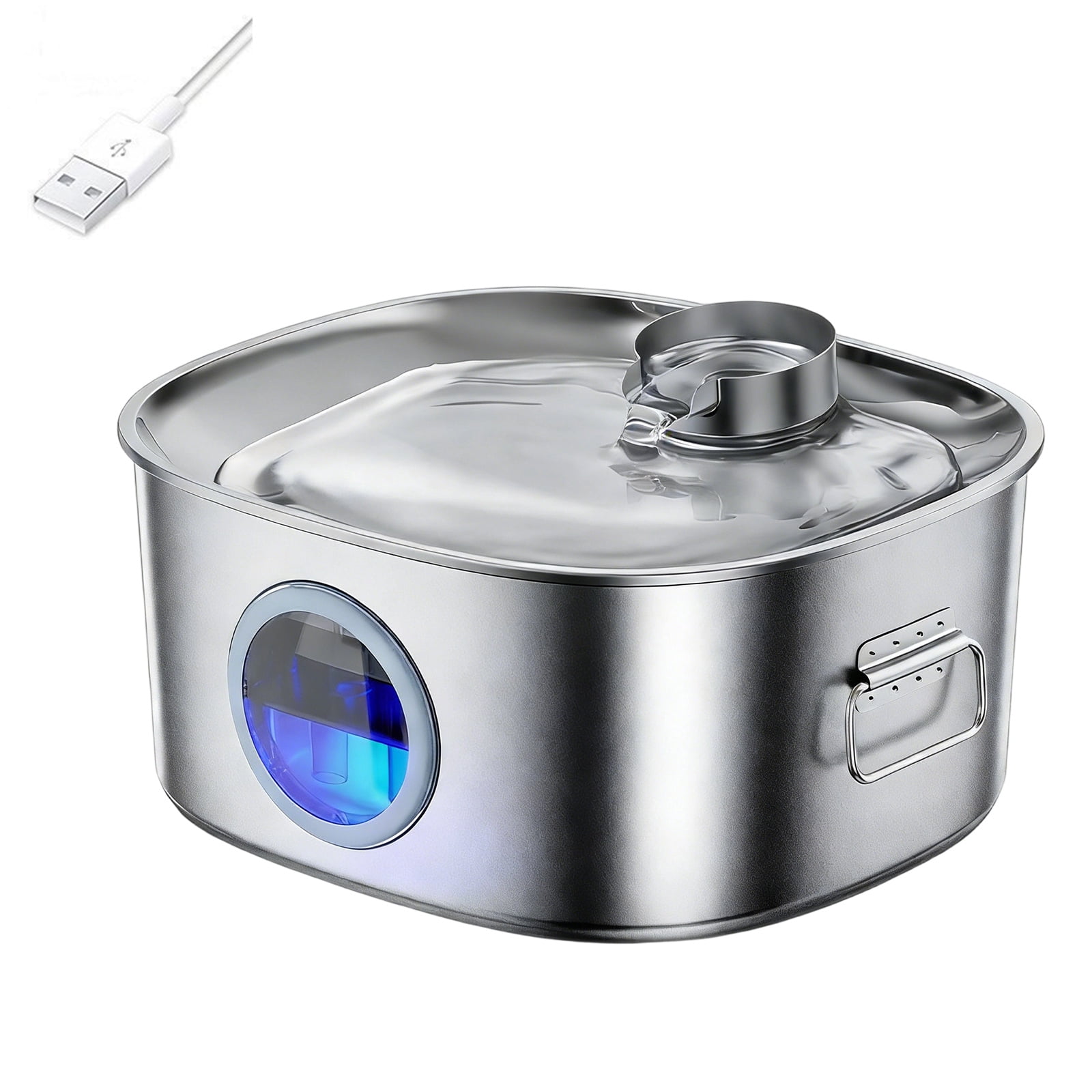USB Power Pet Water Fountain Stainless Steel Large Capacity Quiet Operations Easy Maintenances Water Dispenser For Dog