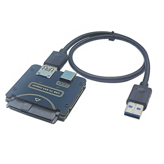 USB Power SASDrive Cable Delivers 5Gbps Transfer Rate For SASStorage Devices Requires 12V/3A External Power