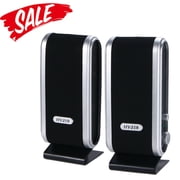 USB Power Wired Computer Speakers Stereo 3.5mm Jack For Desktop PC Laptop - Black
