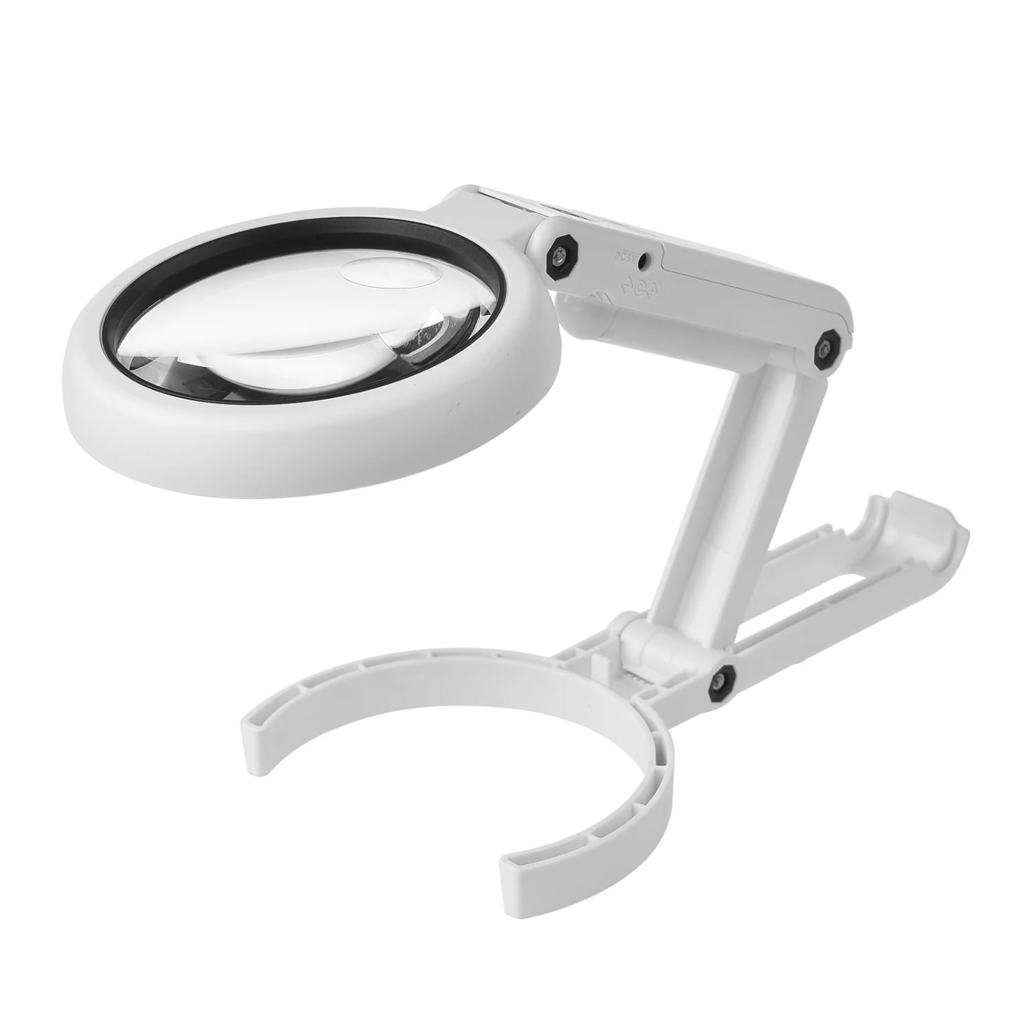 USB Powered 10X/5X Handheld Desk Magnifier with Light Stand and