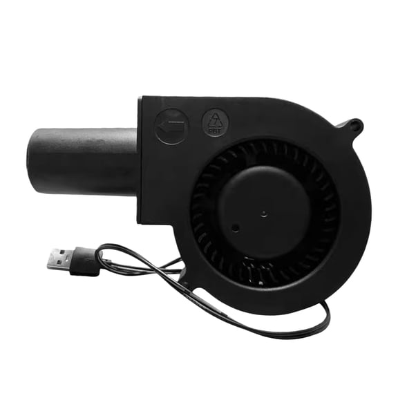 USB Powered 4000RPM Blower Fan for Camping BBQ Flame Control & Metalworking Projects, Lightweight Design