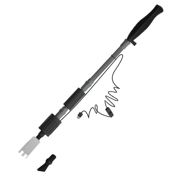 USB-Powered Automatic Electric Aquarium Water Changer, 2-in-1 Gravel Cleaner Sand Washer Debris Vacuum, with Brushless Motor, Adjustable Telescopic Pole, 4.9 ft / 1.5 Meters Drain Pipe
