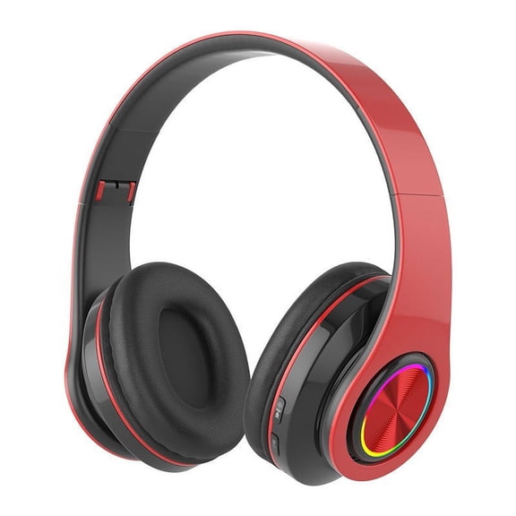 USB-Powered Bluetooth Headset with Ergonomic Design and Sweatproof Feature for Active Lifestyle for Home Office and Outdoor Activities Provides Long-Lasting Durability and Style Red