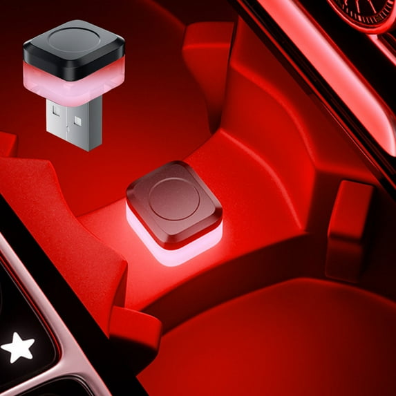 USB-Powered Car Interior LED Ambient Light Strip Kit with Multiple Colors for Decorative and Auxiliary Lighting