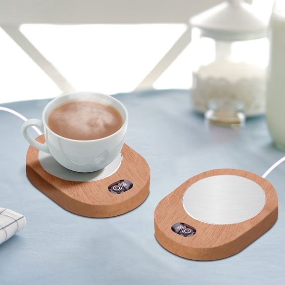 USB Powered Ceramic Mug Warmer, Constant Temperature Coffee Cup Heater Plate, Beverage Warmer Pad for Desk Office Home Use