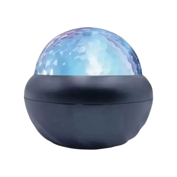 USB Powered Colorful Night Light with Water Ripples Effect Remote Control Crystal Lamp for Bedroom Party Atmospheres