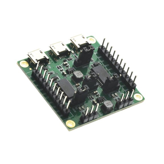 USB Powered Double Serial Port Production Test Board with Safety Mechanism and LED Indicators Power Supply USB Port