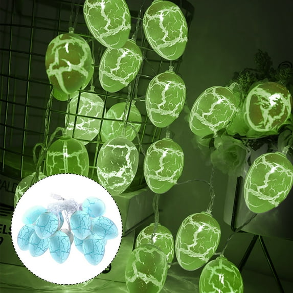 USB-Powered Easter Eggs Wire String Lights - 3m/20 LED Twinkle & Bright Indoor/Outdoor Party Home Decor Lamps, IP20(Green)