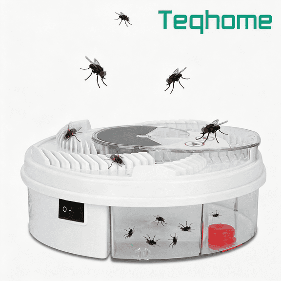 USB Powered Electric Fly Trap Automatic Flycatcher Rotating Fly Pest Repellent Tool For Home Kitchen Restaurant