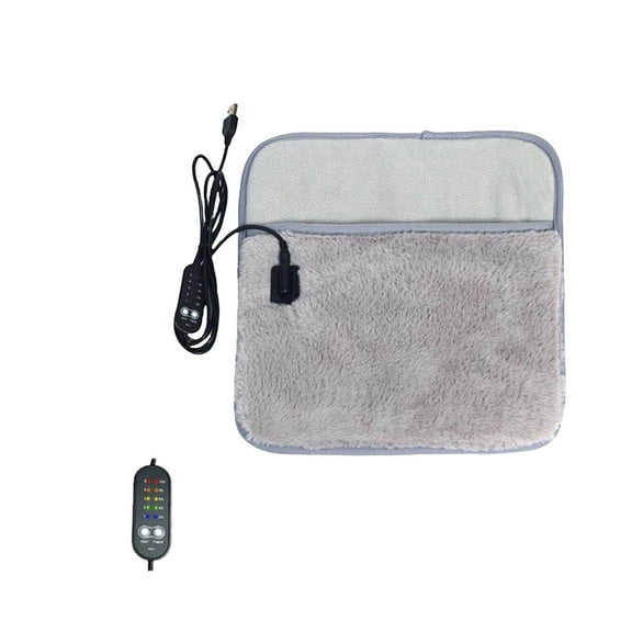 USB Powered Foot Warmer and Hand Heating Pad with Soft Blanket for Personal Comfort