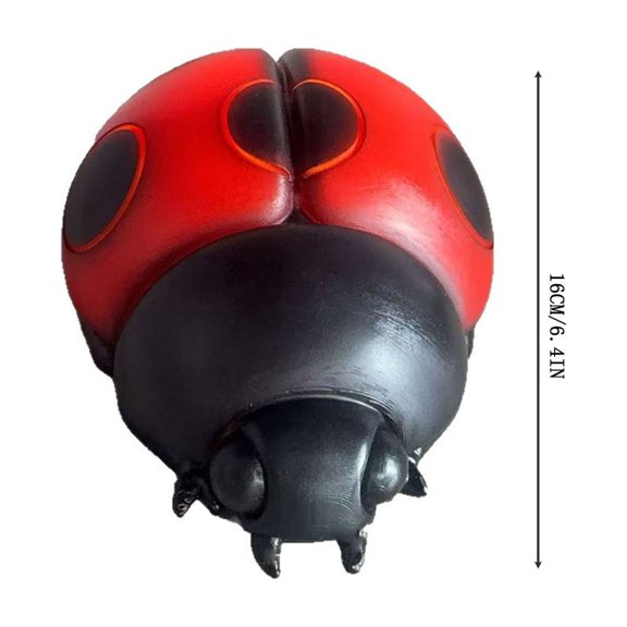 USB Powered Glowing Ladybug Statue Lamp Cute Insect Shape LED Nightlight For Indoor Home Decoration Resin 1 Pack