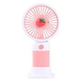 thumbnail image 1 of USB-Powered Handheld Fan | Portable Mini Foldable USB Desk Fan | Ultra-Quiet Rechargeable Personal Fan for Office Travel (3.15x2.36x5.91 in Pink)​, 1 of 8