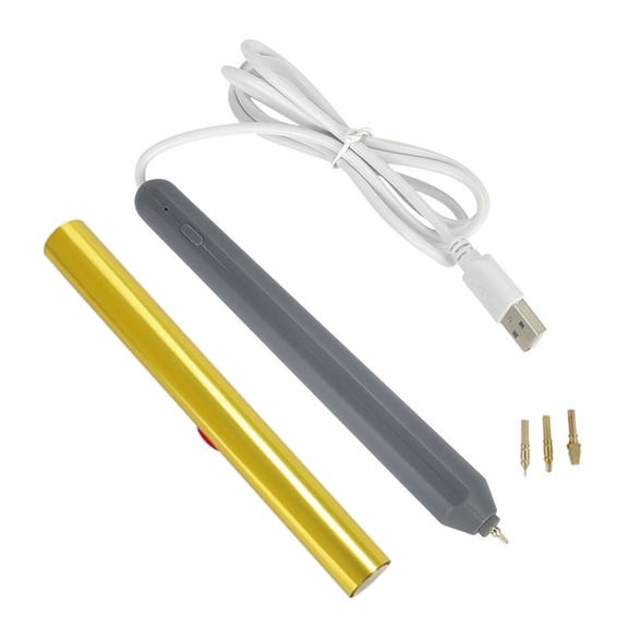 USB Powered Heat Foil Pen for Hot Stamping Foil Paper Scrapbooking Paper Cards Craft with Gold Foil Roll Drawing Pen